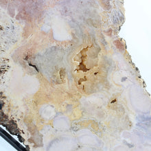 Load image into Gallery viewer, Extra large pink amethyst crystal slab on removable stand 8.32kg | ASH&amp;STONE Crystal Shop Auckland NZ
