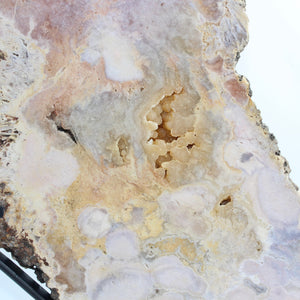 Extra large pink amethyst crystal slab on removable stand 8.32kg | ASH&STONE Crystal Shop Auckland NZ