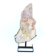 Load image into Gallery viewer, Extra large pink amethyst crystal slab on removable stand 8.32kg | ASH&amp;STONE Crystal Shop Auckland NZ
