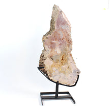 Load image into Gallery viewer, Extra large pink amethyst crystal slab on removable stand 8.32kg | ASH&amp;STONE Crystal Shop Auckland NZ
