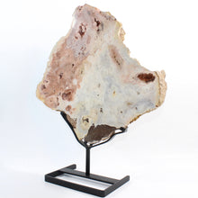 Load image into Gallery viewer, Large pink amethyst crystal slab on removable stand 7.9kg | ASH&amp;STONE Crystal Shop Auckland NZ
