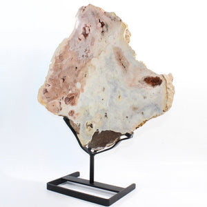 Large pink amethyst crystal slab on removable stand 7.9kg | ASH&STONE Crystal Shop Auckland NZ