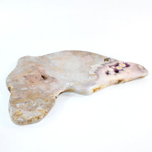 Large pink amethyst crystal slab on removable stand 4.65kg | ASH&STONE Crystal Shop Auckland NZ