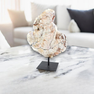 Large pink amethyst crystal druzy on stand 3.16kg | ASH&STONE Crystal Shop Auckland NZ