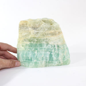 Large pistachio calcite crystal chunk 3.38kg | ASH&STONE Crystal Shop Auckland NZ