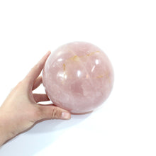 Load image into Gallery viewer, Large rose quartz crystal sphere 4.26kg | ASH&amp;STONE Crystal Shop Auckland NZ
