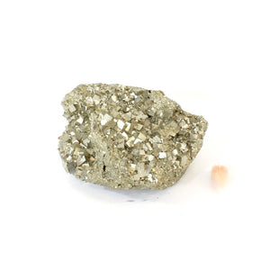 Large high grade raw pyrite crystal chunk 3.69kg | ASH&STONE Crystals Shop Auckland NZ