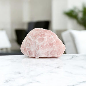 Large rose quartz crystal chunk 17.8kg | ASH&STONE Crystal Shop Auckland NZ