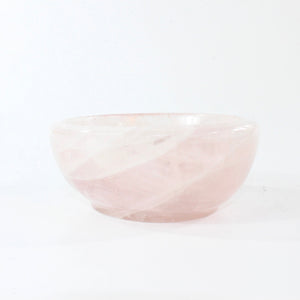 Large rose quartz crystal bowl 1.9kg | ASH&STONE Crystal Shop Auckland NZ