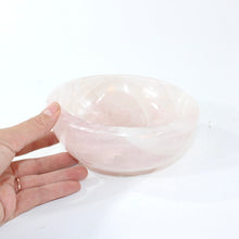 Load image into Gallery viewer, Large rose quartz crystal bowl 1.9kg | ASH&amp;STONE Crystal Shop Auckland NZ
