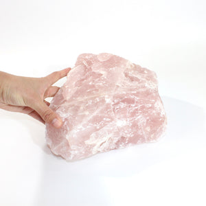 Large rose quartz crystal chunk 8.6kg | ASH&STONE Crystals Shop Auckland NZ