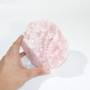 Large rose quartz crystal chunk 2.36kg | ASH&STONE Crystals Shop Auckland NZ
