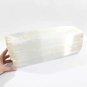 Large raw selenite crystal 15.4kg | ASH&STONE Crystal Shop Auckland NZ