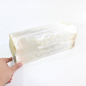 Large raw selenite crystal 10.3kg | ASH&STONE Crystal Shop Auckland NZ