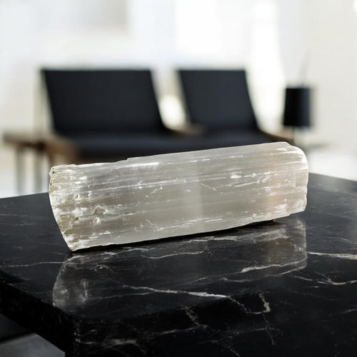 Large raw selenite crystal block 7kg | ASH&STONE Crystals Shop Auckland NZ