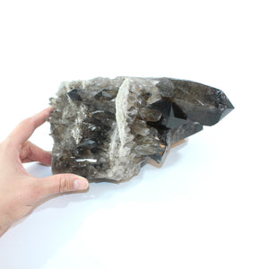 Large smoky quartz crystal cluster 4.35kg | ASH&STONE Crystal Shop Auckland NZ