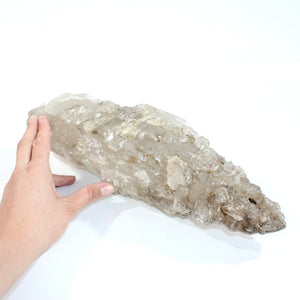 Large smoky quartz laser elestial crystal point 4.68kg | ASH&STONE Crystals Shop Auckland NZ