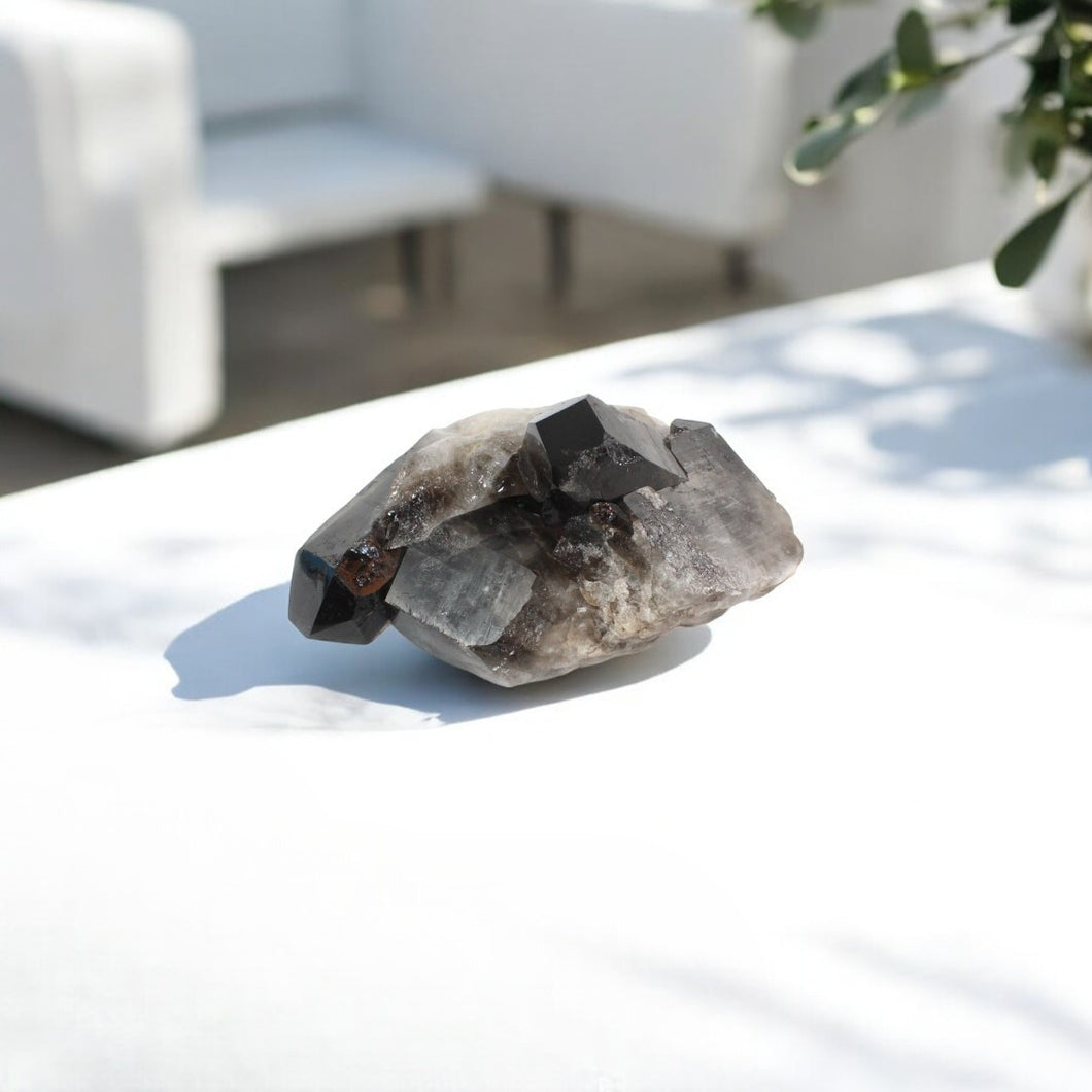 Large smoky quartz crystal clustered points 5.21kg | ASH&STONE Crystal Shop Auckland NZ