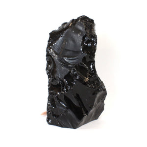 Large black obsidian tower 9.7kg | ASH&STONE Crystals Shop Auckland NZ