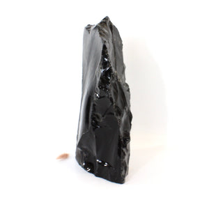 Large black obsidian tower 9.7kg | ASH&STONE Crystals Shop Auckland NZ