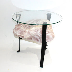 Rose quartz crystal coffee table | ASH&STONE Crystal Shop Auckland NZ