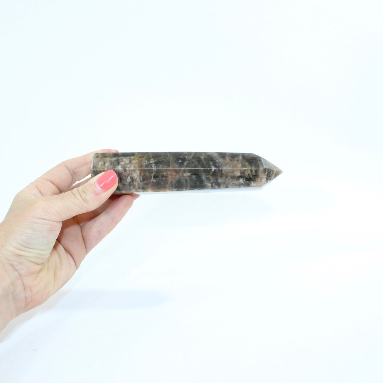 Black Moonstone Tower | ASH & STONE Premium crystals online. Free express shipping NZ. 