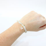 Moonstone with Rose Quartz Heart crystal bracelet | ASH&STONE jewellery shop Auckland NZ. AfterPay available.