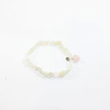 Moonstone with Rose Quartz Heart crystal bracelet | ASH&STONE jewellery shop Auckland NZ. AfterPay available.