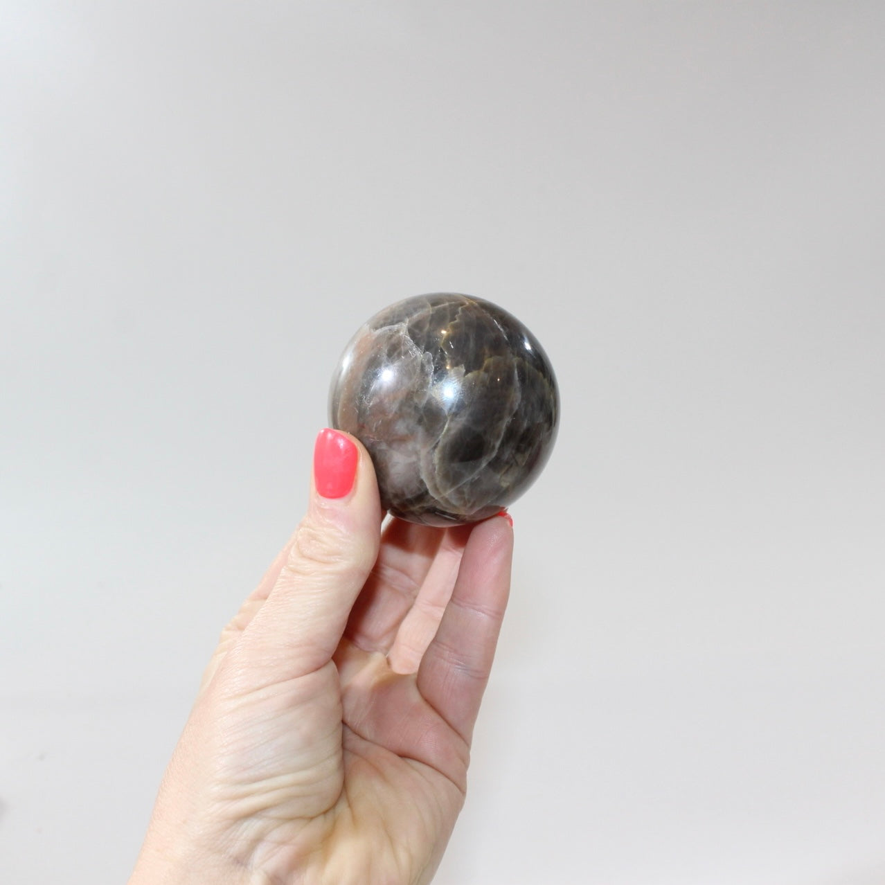 Black Moonstone Crystal Sphere. Free express shipping. Buy crystals online now from ASH&STONE Auckland NZ. AfterPay available.