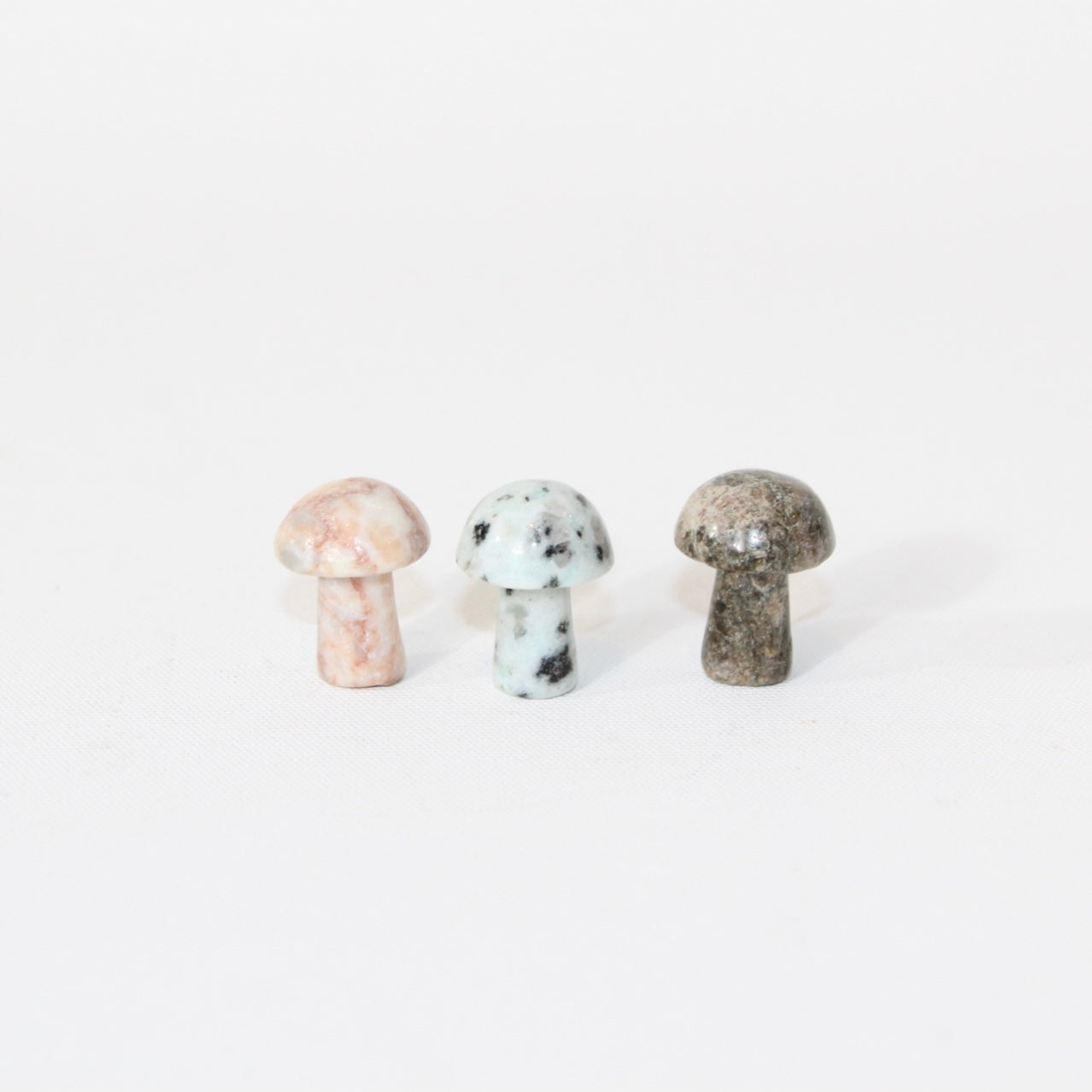 Mushroom set of 3 | ASH & STONE premium crystals, free express shipping NZ