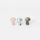 Mushroom set of 3 | ASH & STONE premium crystals, free express shipping NZ