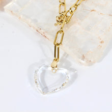 Load image into Gallery viewer, Clear heart necklace by Anoushka Van Rijn | ASH&amp;STONE Jewellery Shop Auckland NZ
