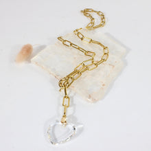 Load image into Gallery viewer, Clear heart necklace by Anoushka Van Rijn | ASH&amp;STONE Jewellery Shop Auckland NZ
