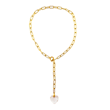 Load image into Gallery viewer, Clear heart necklace by Anoushka Van Rijn | ASH&amp;STONE Jewellery Shop Auckland NZ
