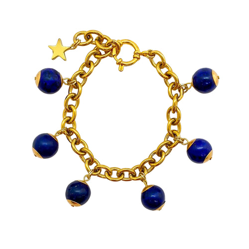 Lapis lazuli crystal bracelet by Anoushka Van Rijn NZ Jewellery Designer | ASH&STONE Auckland NZ