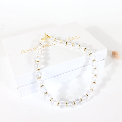 Aura quartz crystal choker by Anoushka Van Rijn | ASH&STONE Crystal Jewellery Shop Auckland NZ