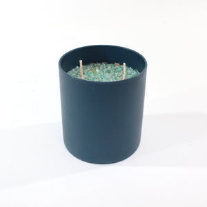 Large Christmas candle amazonite | ASH&STONE Crystal Shop Auckland NZ