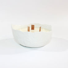 Load image into Gallery viewer, NZ-made hand-poured white concrete candle bowl | ASH&amp;STONE Candle Shop Auckland NZ
