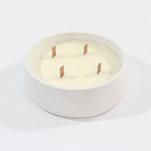 Load image into Gallery viewer, Large NZ-made hand-poured white concrete candle bowl | ASH&amp;STONE Candle Shop Auckland NZ
