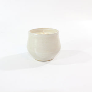 NZ-made ceramic jar candle with clear quartz crystals | ASH&STONE Candle Shop Auckland NZ