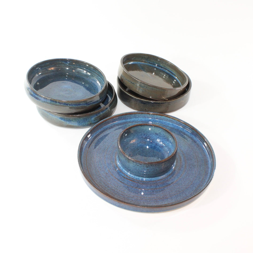 NZ handmade ceramic dip dish & tapas bowls set | ASH&STONE Ceramics Shop Auckland NZ