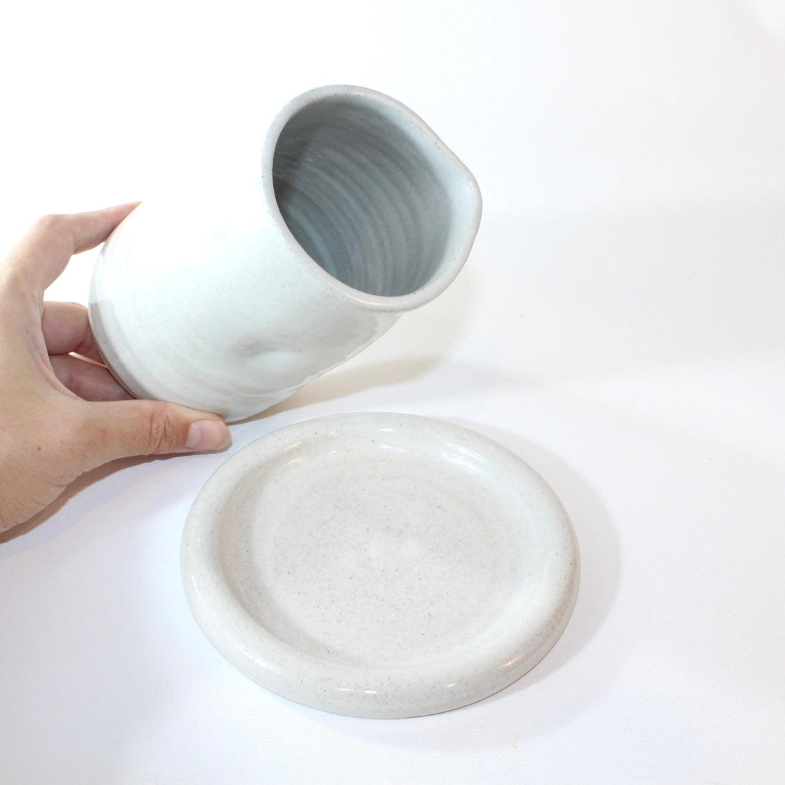 NZ handmade ceramic jug with dish set | ASH&STONE Ceramics Shop Auckland NZ