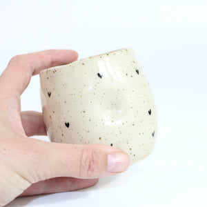 Bespoke NZ handmade ceramic love heart tumbler | ASH&STONE Ceramics Shop Auckland NZ