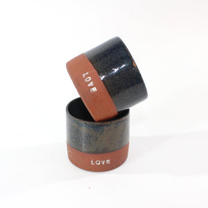 NZ handmade ceramic 'love' tumbler | ASH&STONE Ceramics Shop Auckland NZ