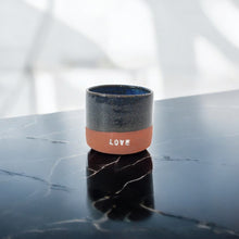 Load image into Gallery viewer, NZ handmade ceramic &#39;love&#39; tumbler | ASH&amp;STONE Ceramics Shop Auckland NZ
