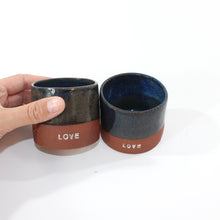 Load image into Gallery viewer, NZ handmade ceramic &#39;love&#39; tumbler | ASH&amp;STONE Ceramics Shop Auckland NZ
