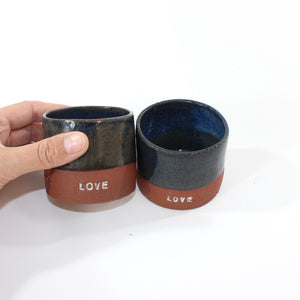 NZ handmade ceramic 'love' tumbler | ASH&STONE Ceramics Shop Auckland NZ