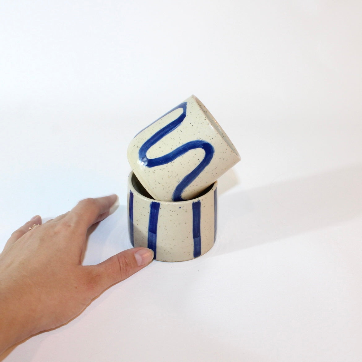 Bespoke NZ handmade ceramic tumbler set of 2 | ASH&STONE Ceramics Shop Auckland NZ