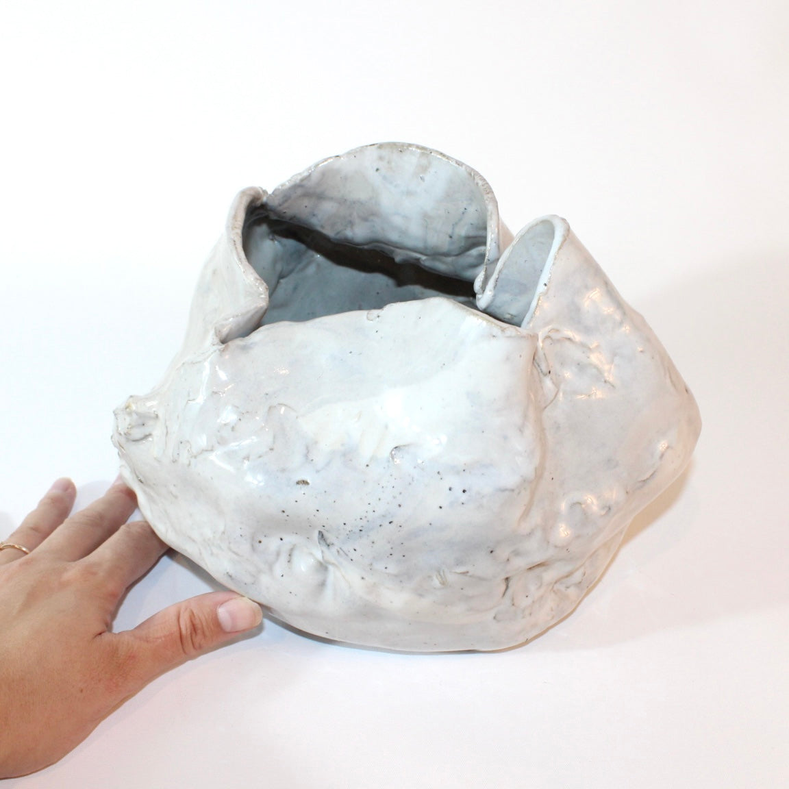 The 'Paper Bag' Vase : NZ handmade ceramic vase | ASH&STONE Ceramics Shop Auckland NZ