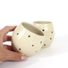 Load image into Gallery viewer, Bespoke NZ handmade ceramic love heart tumbler | ASH&amp;STONE Ceramics Shop Auckland NZ

